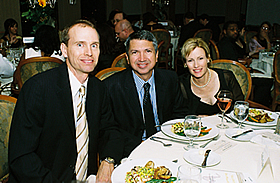 MC, Ron and Betsy Trevino with board member Nathan Kvinge