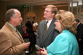 Dean Crain (left) and guests