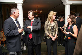 Kathleen Smith (right) and guests