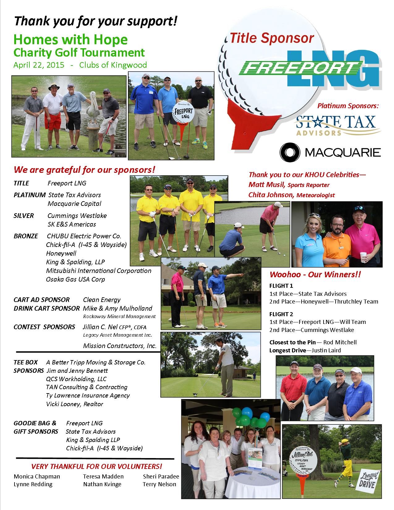 Thank You Photo Page GOLF 2015